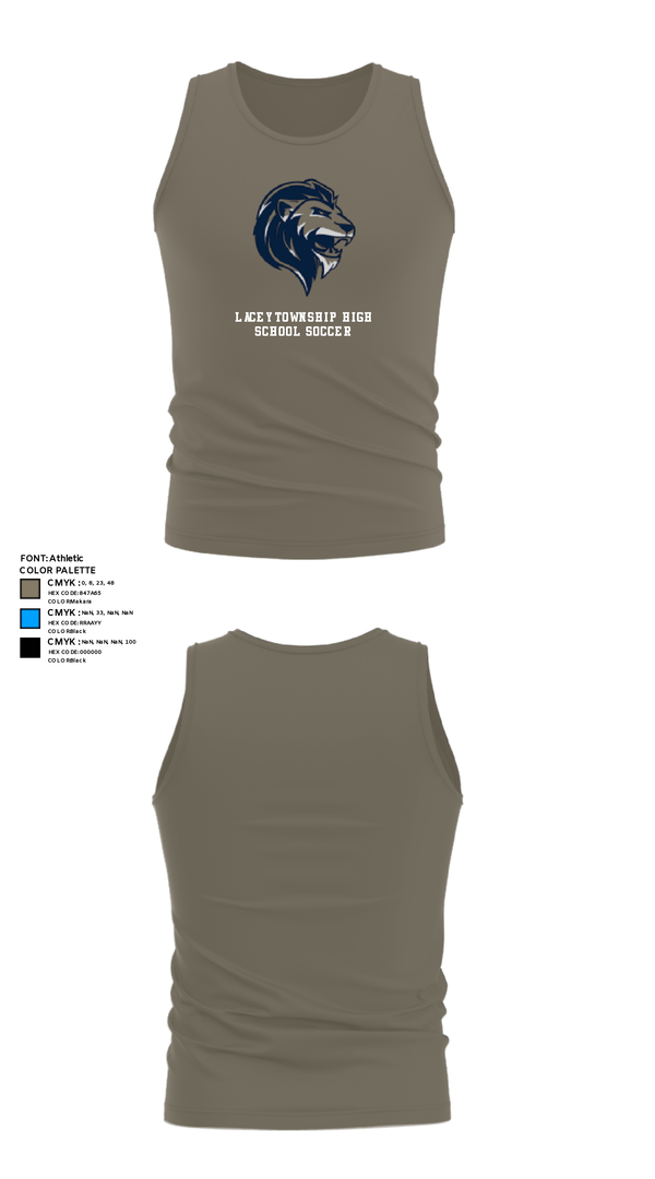 Tank Top, Lacey Township High School Soccer, Men's Soccer, Teamtime, Team time, sublimation, custom sports apparel, team uniforms, spirit wear, spiritwear, sports uniforms, custom shirts, team store, custom team store, fundraiser sports, apparel fundraiser