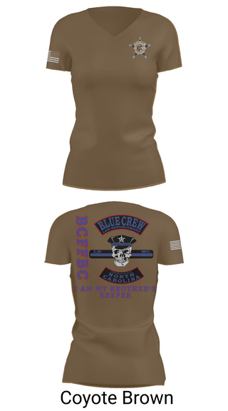 Womens Short Sleeve Vneck Shirt, Bluecrew law enforcement motorcycle club, , Teamtime, Team time, sublimation, custom sports apparel, team uniforms, spirit wear, spiritwear, sports uniforms, custom shirts, team store, custom team store, fundraiser sports, apparel fundraiser