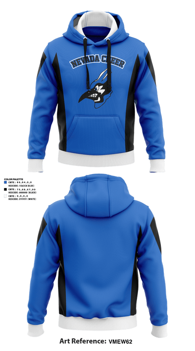 Nevada High School Cheer 76739420 Hoodie - 1