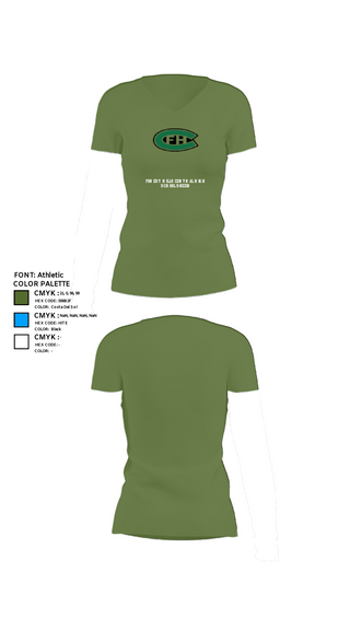 Womens Short Sleeve Vneck Shirt, Forest Hills Central High School Soccer, Women's Soccer, Teamtime, Team time, sublimation, custom sports apparel, team uniforms, spirit wear, spiritwear, sports uniforms, custom shirts, team store, custom team store, fundraiser sports, apparel fundraiser