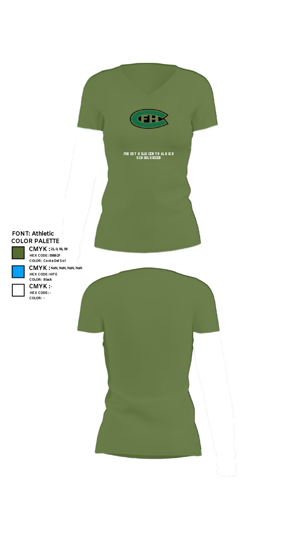 Womens Short Sleeve Vneck Shirt, Forest Hills Central High School Soccer, Women's Soccer, Teamtime, Team time, sublimation, custom sports apparel, team uniforms, spirit wear, spiritwear, sports uniforms, custom shirts, team store, custom team store, fundraiser sports, apparel fundraiser