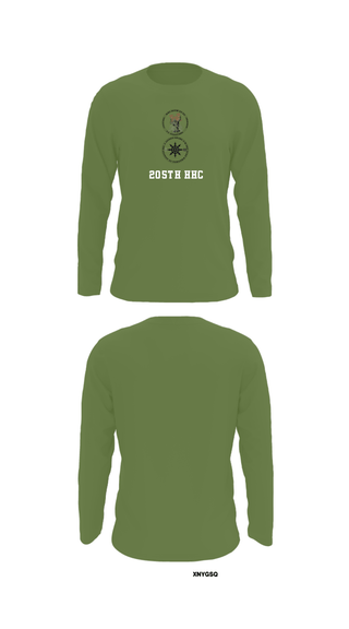 Long Sleeve Performance Shirt, 205th HHC, National Guard, Teamtime, Team time, sublimation, custom sports apparel, team uniforms, spirit wear, spiritwear, sports uniforms, custom shirts, team store, custom team store, fundraiser sports, apparel fundraiser