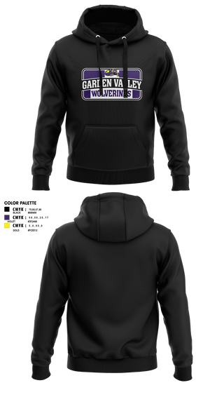 Hoodie, Garden Valley Wolverines, Spirit Store, Teamtime, Team time, sublimation, custom sports apparel, team uniforms, spirit wear, spiritwear, sports uniforms, custom shirts, team store, custom team store, fundraiser sports, apparel fundraiser