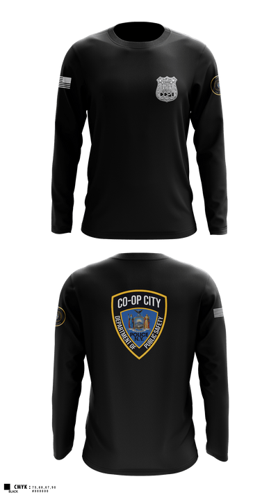 Co-op City Police Department 96634913 Long Sleeve Performance Shirt 1