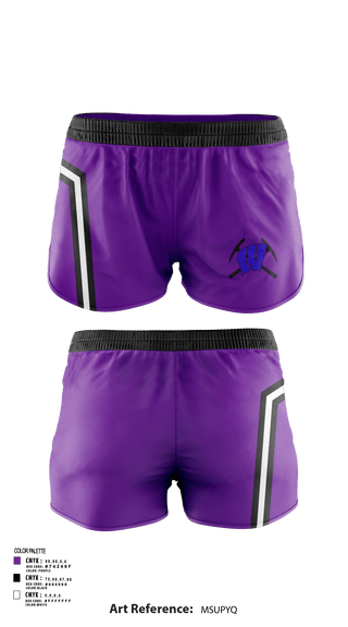 Womens Shorts, Wilburton High School Cheer, Cheer, Teamtime, Team time, sublimation, custom sports apparel, team uniforms, spirit wear, spiritwear, sports uniforms, custom shirts, team store, custom team store, fundraiser sports, apparel fundraiser