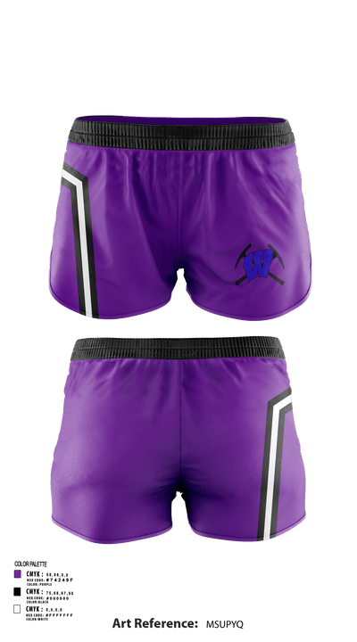 Wilburton High School Cheer 22994282 Women's Shorts - 111