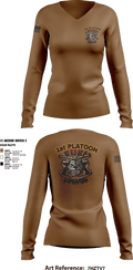 Fuel Dawgs 84866283 Women's Long Sleeve V-neck Shirt - 3