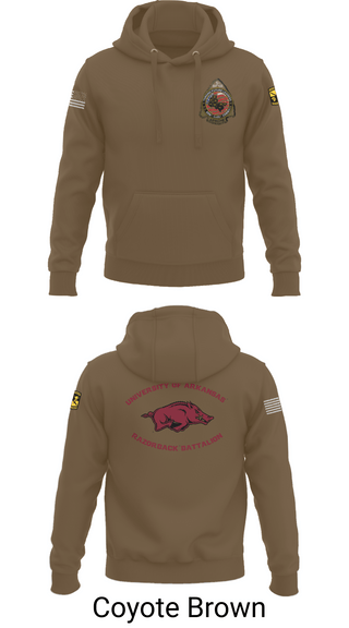 Hoodie, University of Arkansas Army ROTC - Razorback Battalion, Army, Teamtime, Team time, sublimation, custom sports apparel, team uniforms, spirit wear, spiritwear, sports uniforms, custom shirts, team store, custom team store, fundraiser sports, apparel fundraiser