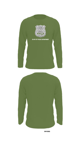 Long Sleeve Performance Shirt, Co-op City Police Department, Police, Teamtime, Team time, sublimation, custom sports apparel, team uniforms, spirit wear, spiritwear, sports uniforms, custom shirts, team store, custom team store, fundraiser sports, apparel fundraiser