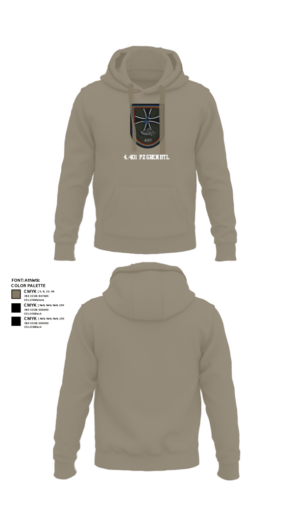 Hoodie, 4./401 PzGrenBtl, Army, Teamtime, Team time, sublimation, custom sports apparel, team uniforms, spirit wear, spiritwear, sports uniforms, custom shirts, team store, custom team store, fundraiser sports, apparel fundraiser