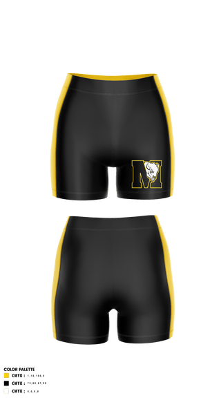 Womens Shorts, McAlester Middle School Volleyball, Women's Volleyball, Teamtime, Team time, sublimation, custom sports apparel, team uniforms, spirit wear, spiritwear, sports uniforms, custom shirts, team store, custom team store, fundraiser sports, apparel fundraiser
