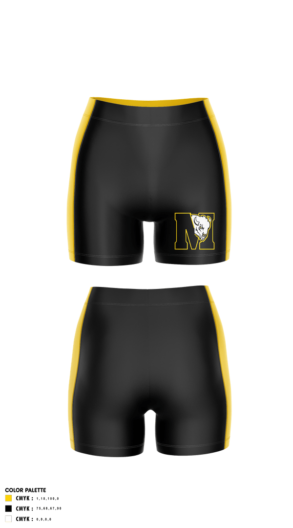 Womens Shorts, McAlester Middle School Volleyball, Women's Volleyball, Teamtime, Team time, sublimation, custom sports apparel, team uniforms, spirit wear, spiritwear, sports uniforms, custom shirts, team store, custom team store, fundraiser sports, apparel fundraiser