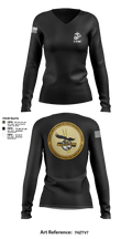 DSAC-23 86837369 Women's Long Sleeve V-neck Shirt -1 3