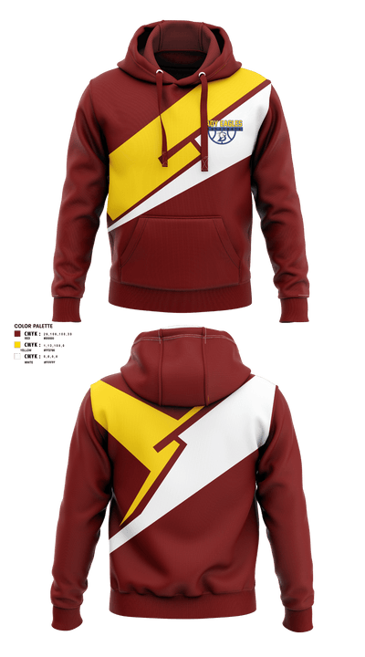Ellicottville Central Middle School Basketball 93433700 Hoodie - 1