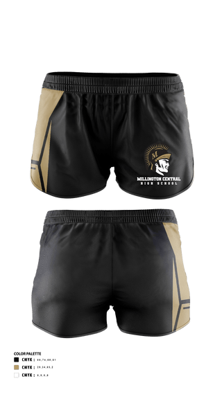Womens Shorts, Millington Central High School Cross Country, Cross Country, Teamtime, Team time, sublimation, custom sports apparel, team uniforms, spirit wear, spiritwear, sports uniforms, custom shirts, team store, custom team store, fundraiser sports, apparel fundraiser