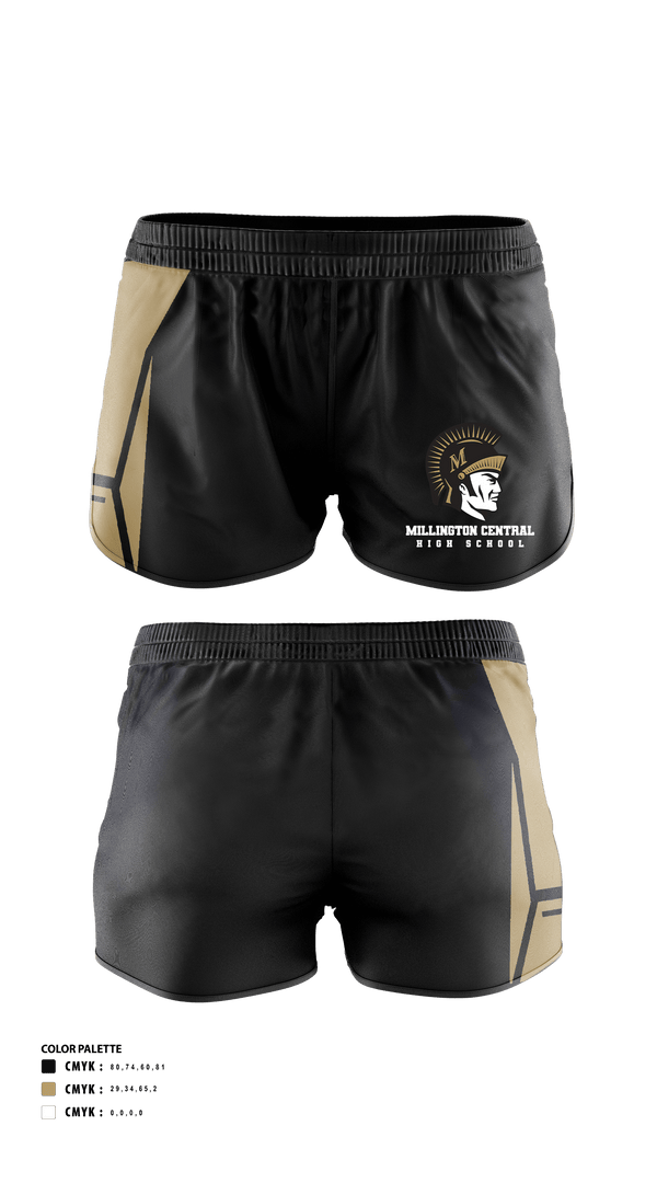 Womens Shorts, Millington Central High School Cross Country, Cross Country, Teamtime, Team time, sublimation, custom sports apparel, team uniforms, spirit wear, spiritwear, sports uniforms, custom shirts, team store, custom team store, fundraiser sports, apparel fundraiser