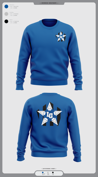 Crew Neck Sweatshirt, LaGrange Grangers, Men's Soccer, Teamtime, Team time, sublimation, custom sports apparel, team uniforms, spirit wear, spiritwear, sports uniforms, custom shirts, team store, custom team store, fundraiser sports, apparel fundraiser