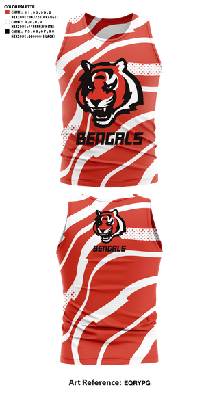 Tank Top, Bengals, , Teamtime, Team time, sublimation, custom sports apparel, team uniforms, spirit wear, spiritwear, sports uniforms, custom shirts, team store, custom team store, fundraiser sports, apparel fundraiser
