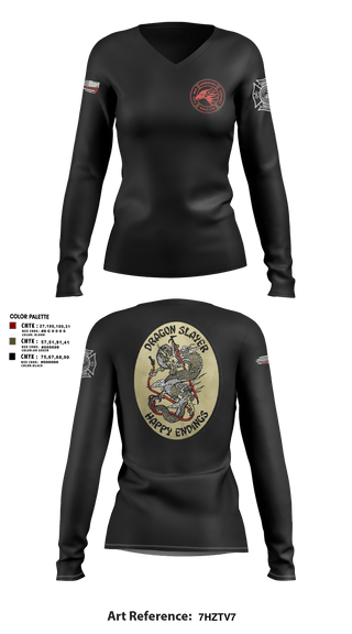 Womens Long Sleeve Vneck Shirt, Marine Wing Support Squadron 473, Marines, Teamtime, Team time, sublimation, custom sports apparel, team uniforms, spirit wear, spiritwear, sports uniforms, custom shirts, team store, custom team store, fundraiser sports, apparel fundraiser