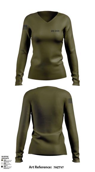 Womens Long Sleeve Vneck Shirt 1, 2d dsb, Marines, Teamtime, Team time, sublimation, custom sports apparel, team uniforms, spirit wear, spiritwear, sports uniforms, custom shirts, team store, custom team store, fundraiser sports, apparel fundraiser