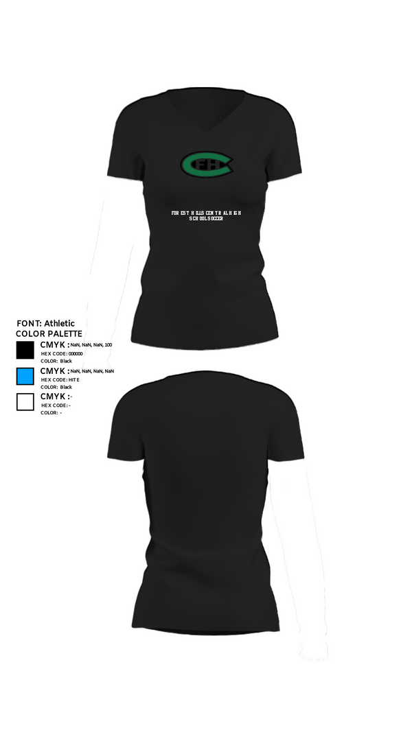 Womens Short Sleeve Vneck Shirt, Forest Hills Central High School Soccer, Women's Soccer, Teamtime, Team time, sublimation, custom sports apparel, team uniforms, spirit wear, spiritwear, sports uniforms, custom shirts, team store, custom team store, fundraiser sports, apparel fundraiser