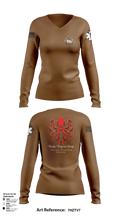 Kraken Defense Group 92519053 Women's Long Sleeve V-neck Shirt - 111