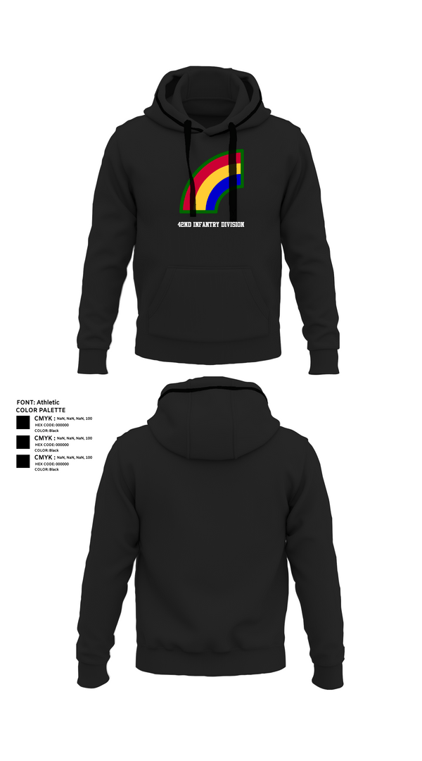 Hoodie, 42ND Infantry Division, Army, Teamtime, Team time, sublimation, custom sports apparel, team uniforms, spirit wear, spiritwear, sports uniforms, custom shirts, team store, custom team store, fundraiser sports, apparel fundraiser