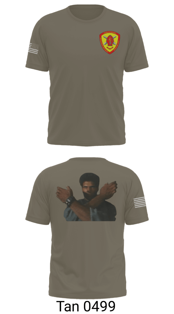 Old School Cotton Feel Shirt, 10th Marine Regiment, Marines, Teamtime, Team time, sublimation, custom sports apparel, team uniforms, spirit wear, spiritwear, sports uniforms, custom shirts, team store, custom team store, fundraiser sports, apparel fundraiser