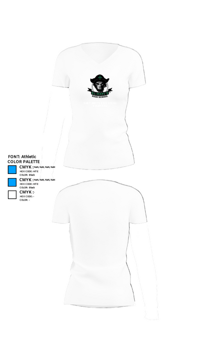 Saint Mary's High School Basketball 82916245 Women's Short Sleeve V-neck Shirt - 18
