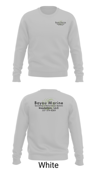 Crew Neck Sweatshirt, Bayou Marine Insulation, LLC, , Teamtime, Team time, sublimation, custom sports apparel, team uniforms, spirit wear, spiritwear, sports uniforms, custom shirts, team store, custom team store, fundraiser sports, apparel fundraiser