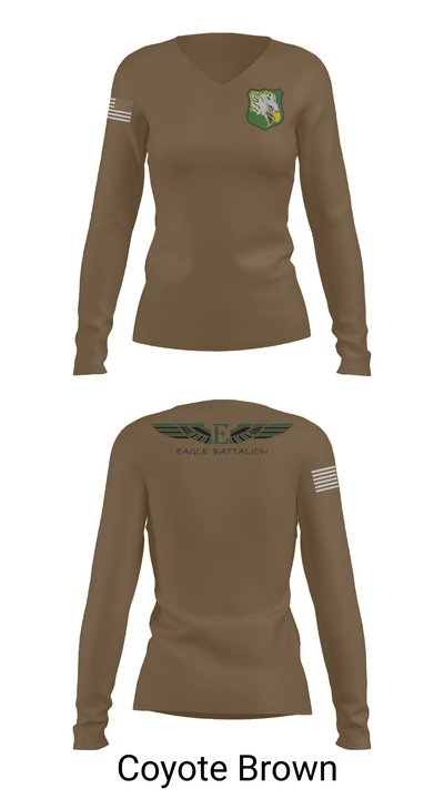 EASTERN MICHIGAN UNIVERSITY ROTC 943753 Women's Long Sleeve V-neck Shirt - 17