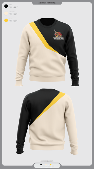 Crew Neck Sweatshirt, TROJANS, Wrestling, Teamtime, Team time, sublimation, custom sports apparel, team uniforms, spirit wear, spiritwear, sports uniforms, custom shirts, team store, custom team store, fundraiser sports, apparel fundraiser
