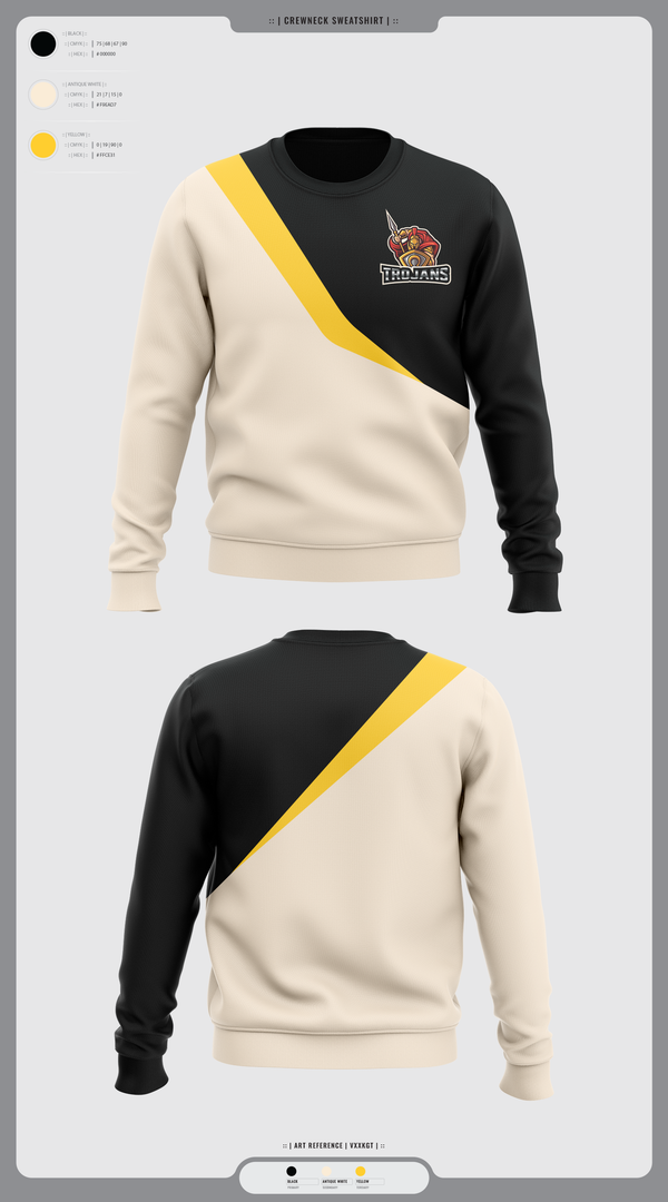 Crew Neck Sweatshirt, TROJANS, Wrestling, Teamtime, Team time, sublimation, custom sports apparel, team uniforms, spirit wear, spiritwear, sports uniforms, custom shirts, team store, custom team store, fundraiser sports, apparel fundraiser