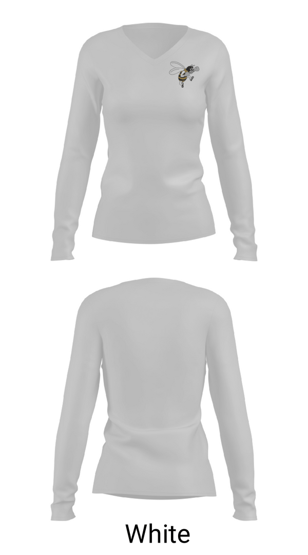 Womens Long Sleeve Vneck Shirt, Cleburne High School Cheer, Cheer, Teamtime, Team time, sublimation, custom sports apparel, team uniforms, spirit wear, spiritwear, sports uniforms, custom shirts, team store, custom team store, fundraiser sports, apparel fundraiser