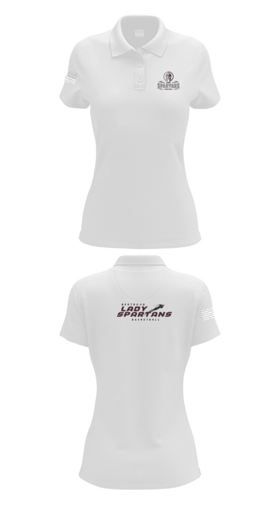 Berthoud High School Basketball 89019870 Women's Short Sleeve Performance Polo  - 17