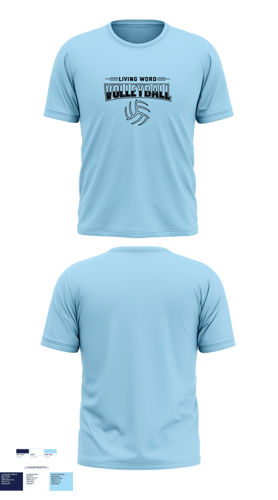 Living Word Academy Volleyball 38101646 Short Sleeve Performance Shirt - 2