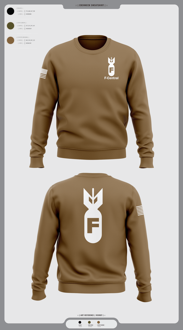 Crew Neck Sweatshirt, F Central, Police, Teamtime, Team time, sublimation, custom sports apparel, team uniforms, spirit wear, spiritwear, sports uniforms, custom shirts, team store, custom team store, fundraiser sports, apparel fundraiser