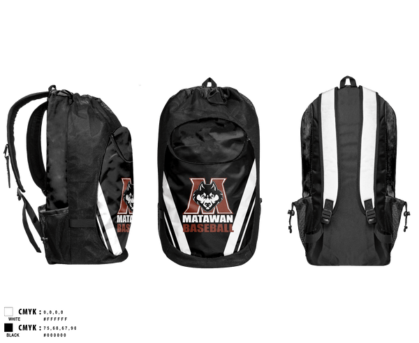 Gear Bag, Matawam Huskies, Baseball, Teamtime, Team time, sublimation, custom sports apparel, team uniforms, spirit wear, spiritwear, sports uniforms, custom shirts, team store, custom team store, fundraiser sports, apparel fundraiser