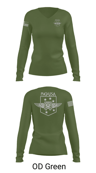 Women's Long Sleeve Vneck Shirt, 2D Marine Raider Battalion, Marines, Teamtime, Team time, sublimation, custom sports apparel, team uniforms, spirit wear, spiritwear, sports uniforms, custom shirts, team store, custom team store, fundraiser sports, apparel fundraiser