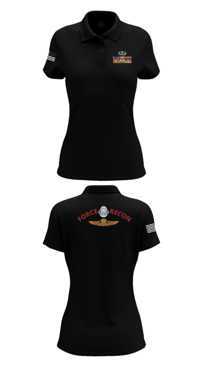 B Co. 3rd Recon Bn 24537683 Women's Short Sleeve Performance Polo  - 35