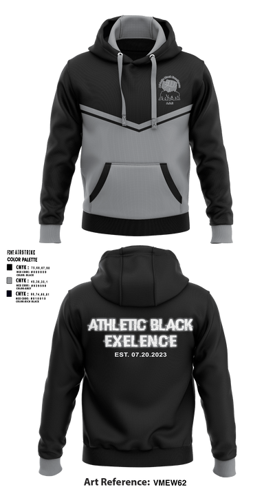 Athletic black excellence 2 85687336 Hoodie - 1