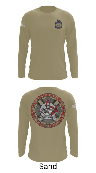 Long Sleeve Performance Shirt, GFR Station 3, Fire Department, Teamtime, Team time, sublimation, custom sports apparel, team uniforms, spirit wear, spiritwear, sports uniforms, custom shirts, team store, custom team store, fundraiser sports, apparel fundraiser