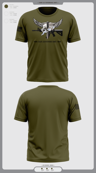 Short Sleeve Performance Shirt, San Antonio SRT, Police, Teamtime, Team time, sublimation, custom sports apparel, team uniforms, spirit wear, spiritwear, sports uniforms, custom shirts, team store, custom team store, fundraiser sports, apparel fundraiser