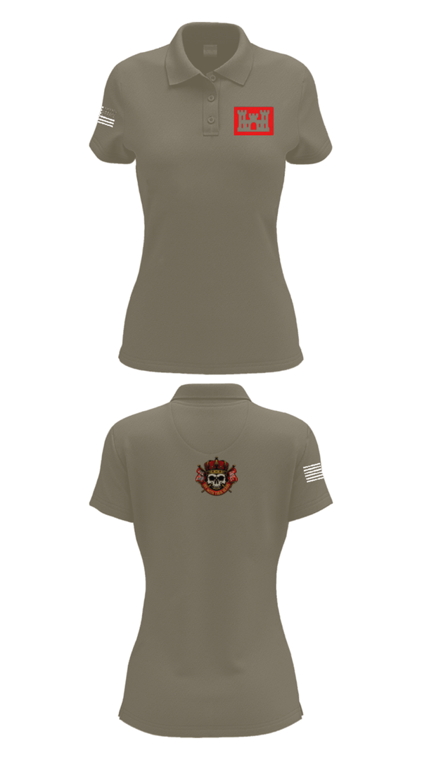 Women's Short Sleeve Performance Polo, Overlords, Army, Teamtime, Team time, sublimation, custom sports apparel, team uniforms, spirit wear, spiritwear, sports uniforms, custom shirts, team store, custom team store, fundraiser sports, apparel fundraiser