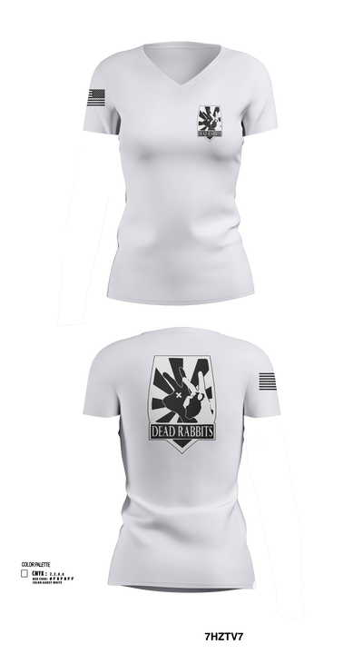 Dead Rabbits 44985647 Women's Short Sleeve V-neck Shirt - 103
