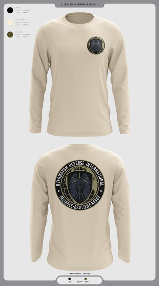 Long Sleeve Performance Shirt, Overwatch Defense International, , Teamtime, Team time, sublimation, custom sports apparel, team uniforms, spirit wear, spiritwear, sports uniforms, custom shirts, team store, custom team store, fundraiser sports, apparel fundraiser