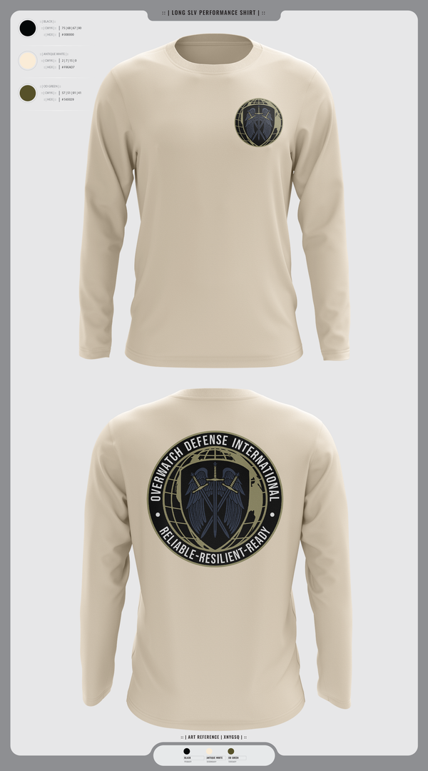Long Sleeve Performance Shirt, Overwatch Defense International, , Teamtime, Team time, sublimation, custom sports apparel, team uniforms, spirit wear, spiritwear, sports uniforms, custom shirts, team store, custom team store, fundraiser sports, apparel fundraiser