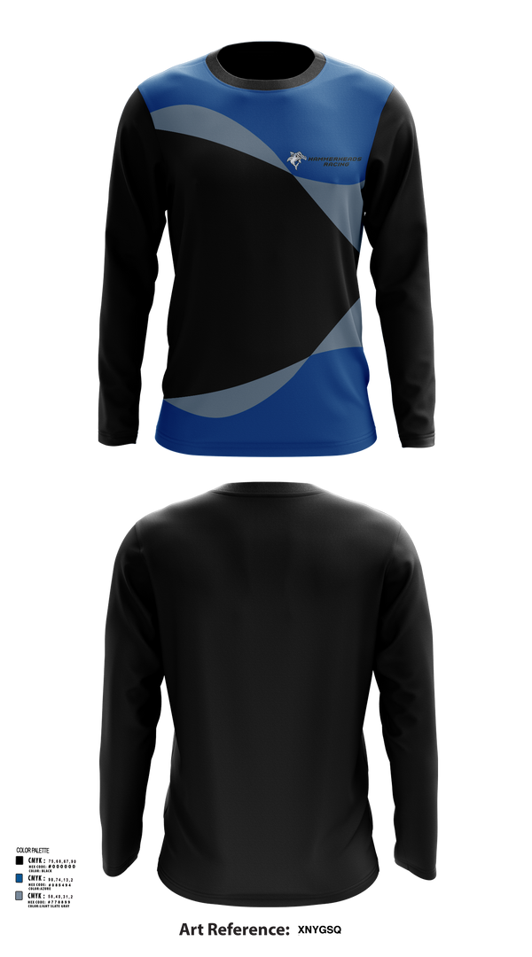 Long Sleeve Performance Shirt, Hammerheads Racing, Spirit Store, Teamtime, Team time, sublimation, custom sports apparel, team uniforms, spirit wear, spiritwear, sports uniforms, custom shirts, team store, custom team store, fundraiser sports, apparel fundraiser