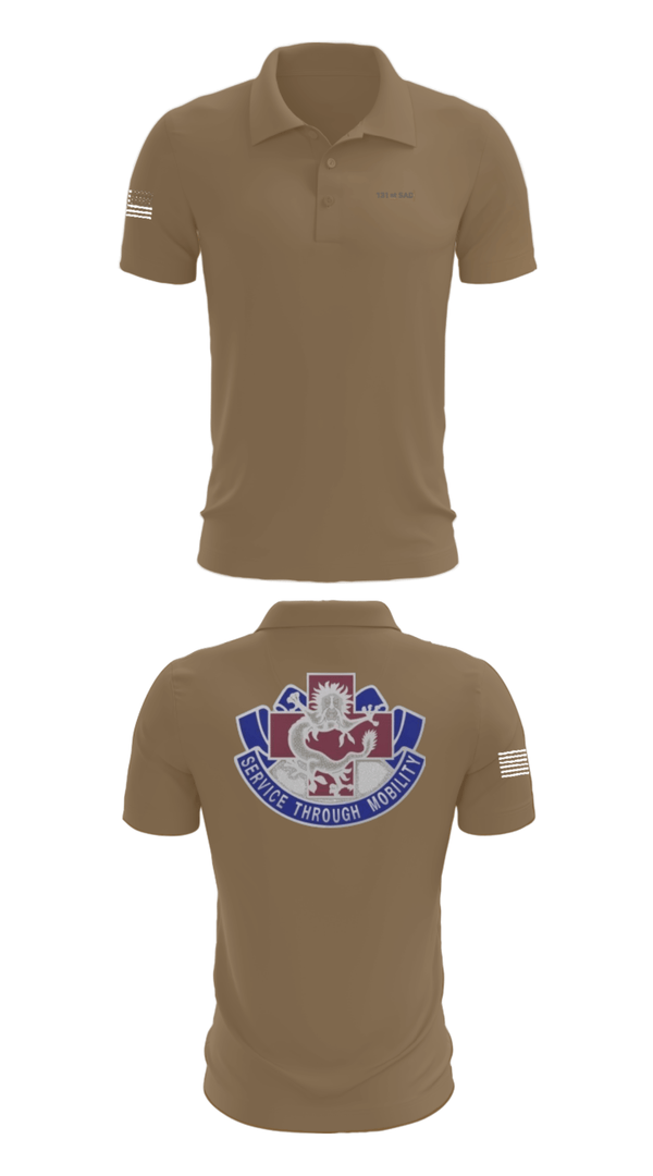 Short Sleeve Performance Polo, 131st SAD, Army, Teamtime, Team time, sublimation, custom sports apparel, team uniforms, spirit wear, spiritwear, sports uniforms, custom shirts, team store, custom team store, fundraiser sports, apparel fundraiser