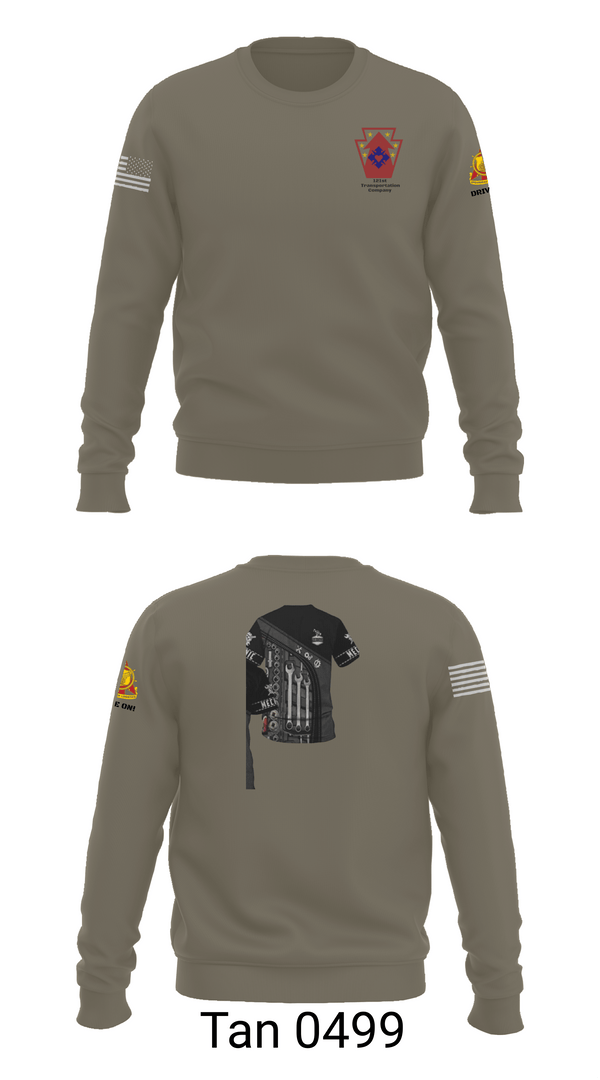 Crew Neck Sweatshirt, 121 transportation, National Guard, Teamtime, Team time, sublimation, custom sports apparel, team uniforms, spirit wear, spiritwear, sports uniforms, custom shirts, team store, custom team store, fundraiser sports, apparel fundraiser